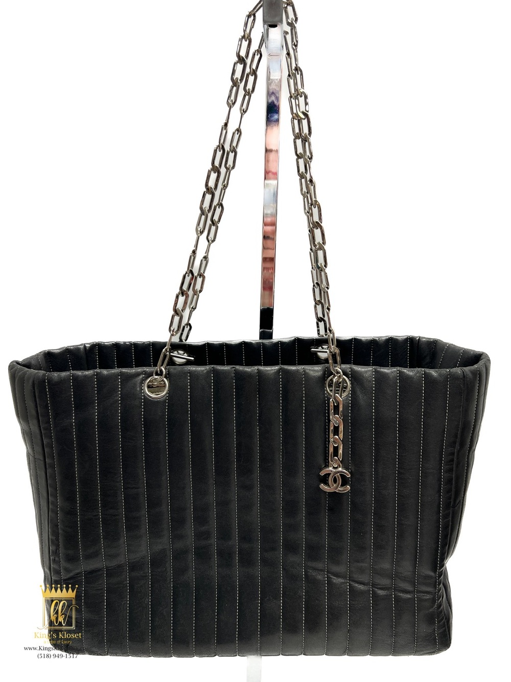 Chanel Mademoiselle Vertical Quilted Tote bag